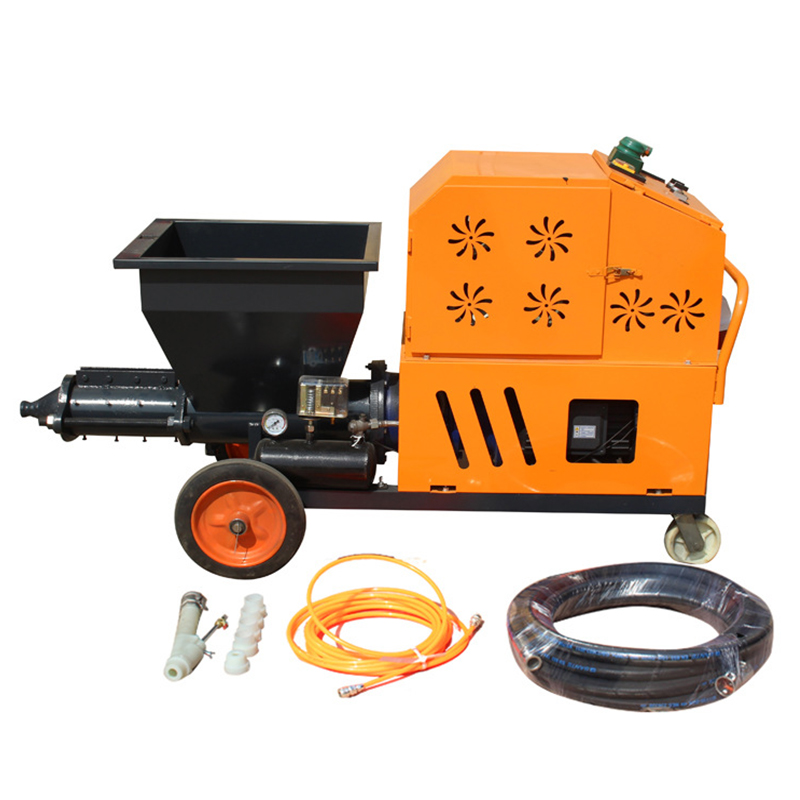 511 mortar spraying machine full unit displayed in factory