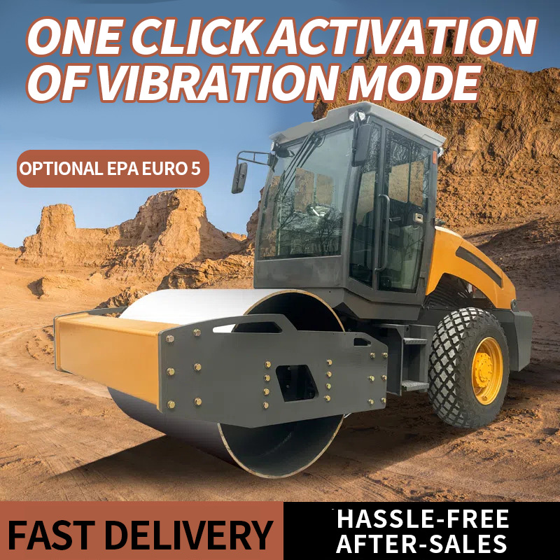 12 ton single drum road compactor roller machine