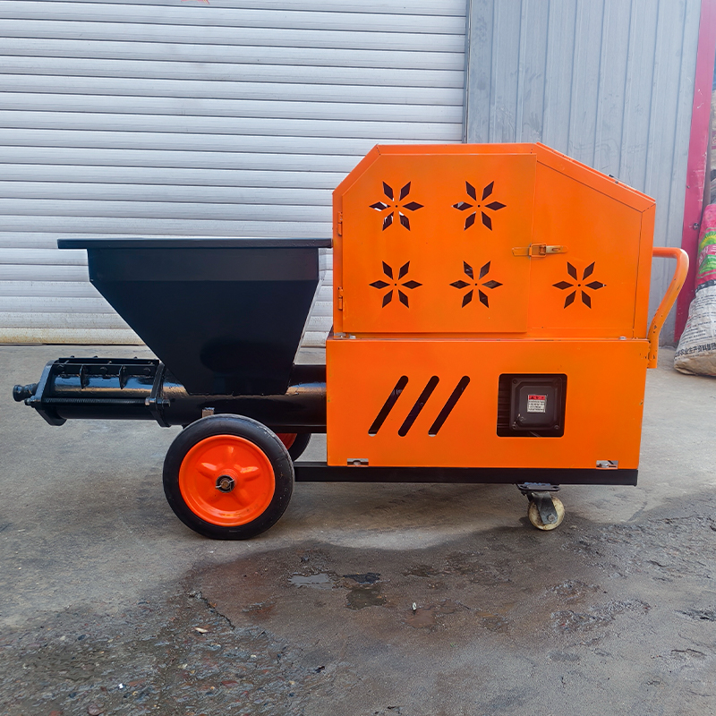 mortar spraying machine with spare parts and tools