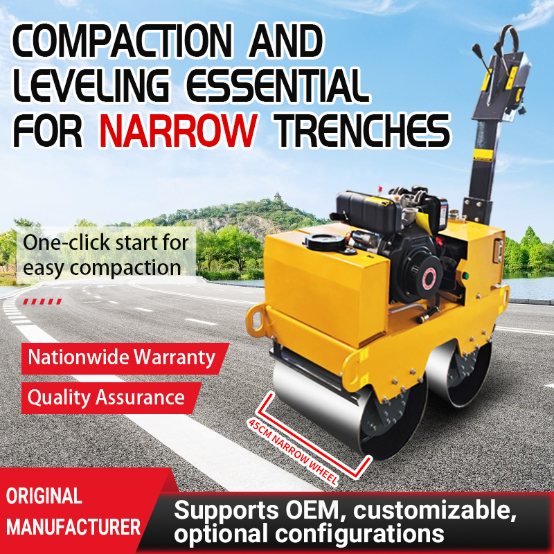 Mini walk‑behind compactor for driveway pavement