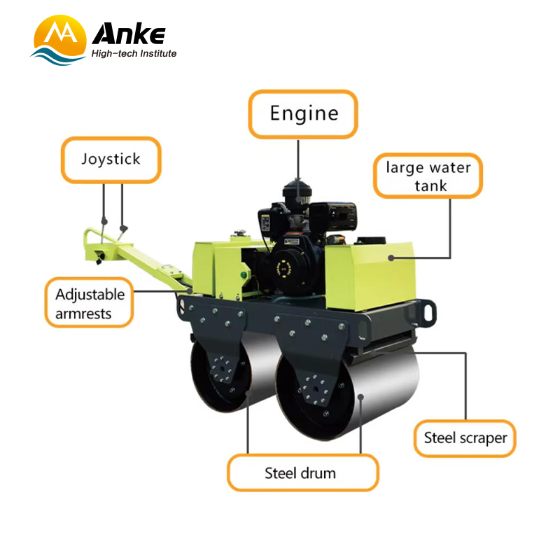 Vibratory hand‑held roller for asphalt and soil compaction