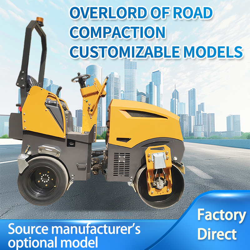 Construction machinery combination roller for road surface finishing