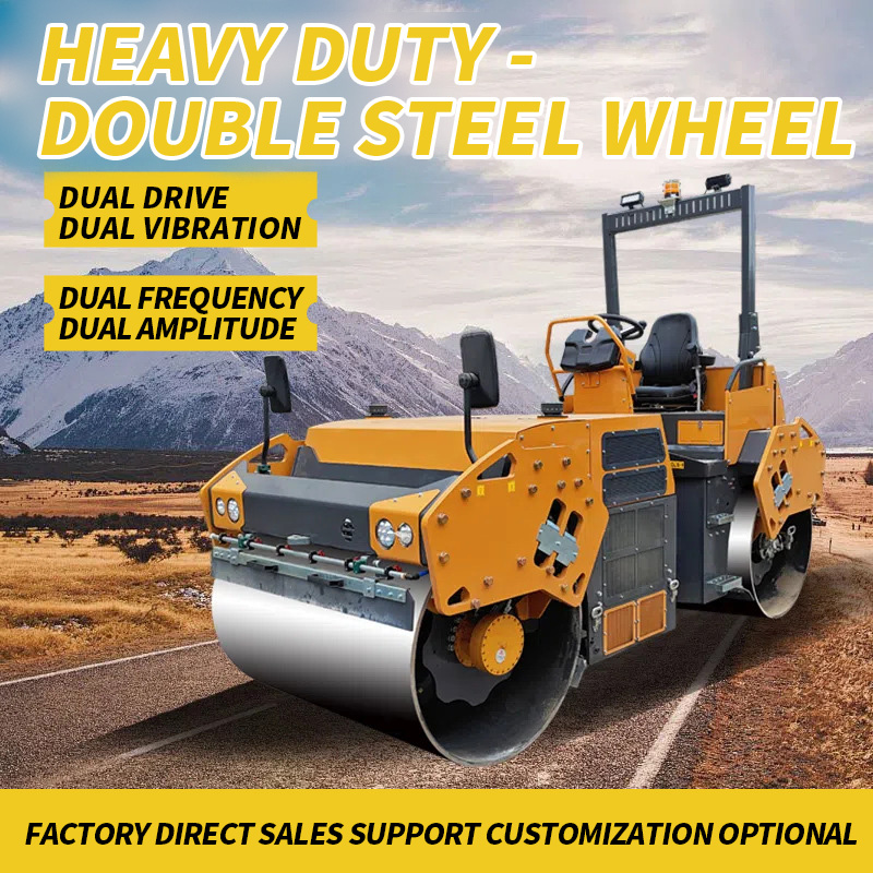 Construction machinery single drum vibratory roller