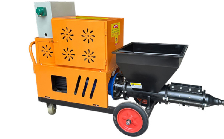 High-capacity mortar spraying machine for large-scale wall plastering projects