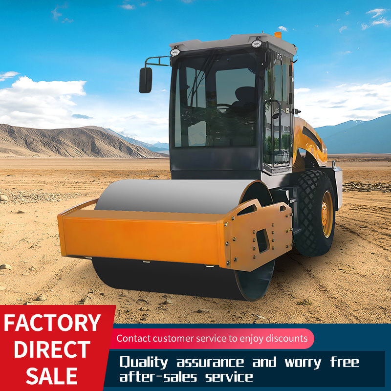 Asphalt compaction single drum road roller machine