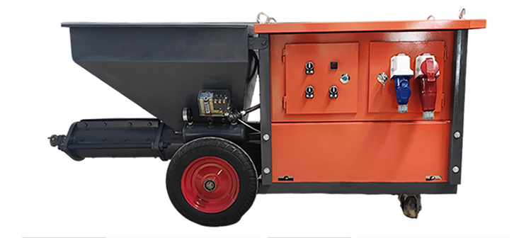 Industrial mortar spraying machine for high-volume wall plastering on site