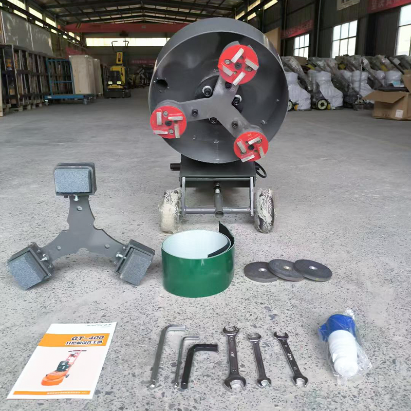 Electric concrete grinder for floor repair and leveling